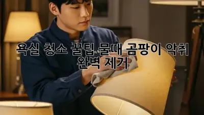 욕실 청소 꿀팁: 물때, 곰팡이, 악취 완벽 제거!