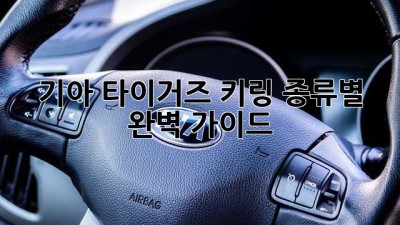 기아 타이거즈 키링: 종류별 완벽 가이드